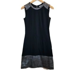 DKNY Sleeveless Textured Metallic Dress